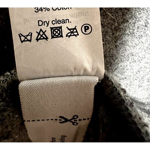 Madewell Medium Gray Stanza Herringbone Oversized Coat Jacket Cotton Wool - Picture 5 of 8